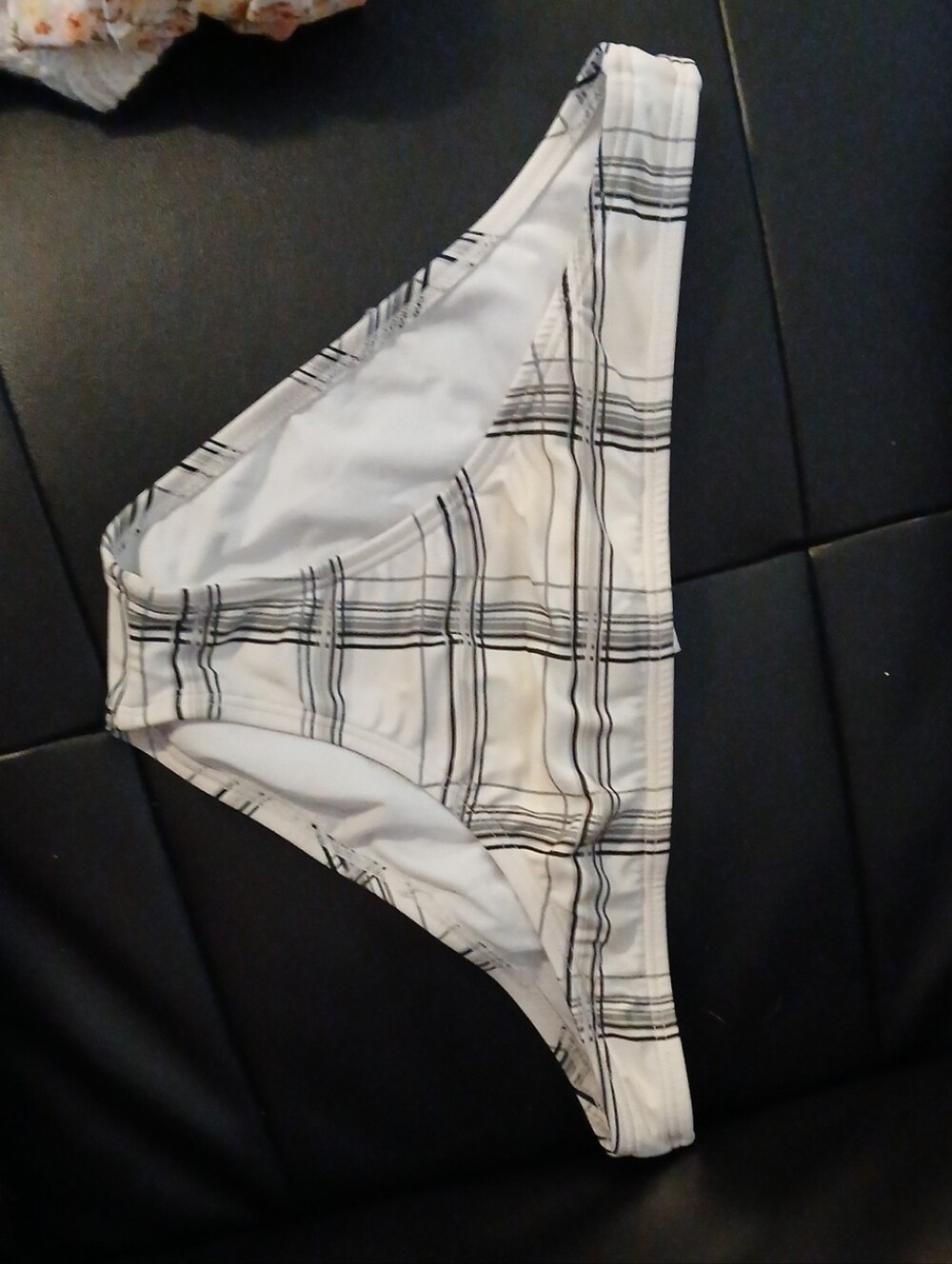 Junior's Hurley Plaid Bikini Bottoms